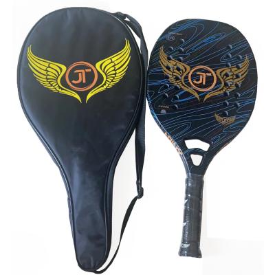 Cina OEM   Painting Beach Tennis Shinny Logo Rackets Plate Tennis Racket Carbon Fiber 22mm  Beach Tennis Racket Bag Set in vendita