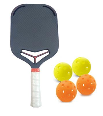 Cina New Pickleball Approved Rough Texture Carbon Surface for Spin & Cushioned Perforated Contour Grip Against Slipperiness in vendita