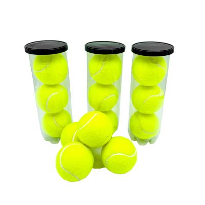 China DD043 Professional Customized logo 2.5 Inches 20%-57% Wool Tennis Ball For Training for sale