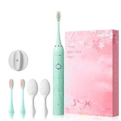 China IPX7 Level Waterproof Factory Direct Supply For Adult Clean Rechargeable Soft Bristle Ultrasonic Electric Toothbrush for sale