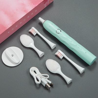 China Custom Oral Care Waterproof IPX7 Level Cleaning Belectric Toothbrush Set Children Automatic Portable Ipx7 Rechargeable Waterproof B for sale