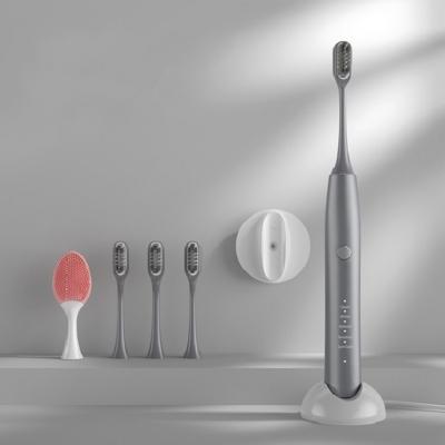 China Twice A Day 2021 High Quality Eco Ipx7 Deep Cleaning Rechargeable Adults Waterproof Smartinte Portable Smart Electric Toothbrush for sale