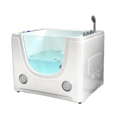 China China Supplier White Freestanding Tub Spa Baby Massage Baby Shower Bathtub with Radio and Wireless Speakers for sale