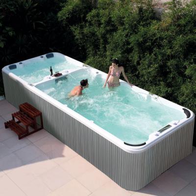 China Freestanding Acrylic Swimming Pools Hydrotherapy Manufacturing Tub Backyard Backyard Acrylic Outdoor Pool for sale