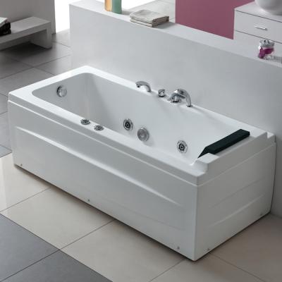 China K-619 Safe And Easy Bathing Massage Rectangular Acrylic Bathtub With Showers Bath Small Massage Whirlpool Bathtub Free Outlet for sale