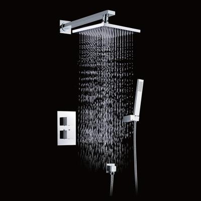 China Metered Faucets Bathroom Shower Head And Handle Hide Shower Set Brass Complete Shower System for sale