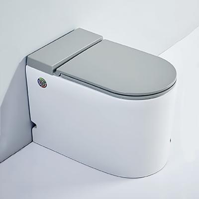 China Automatic Operation Smart Electric Ceramic Toilet Foot Floor Control Flushing Automatic WC Toilets for sale