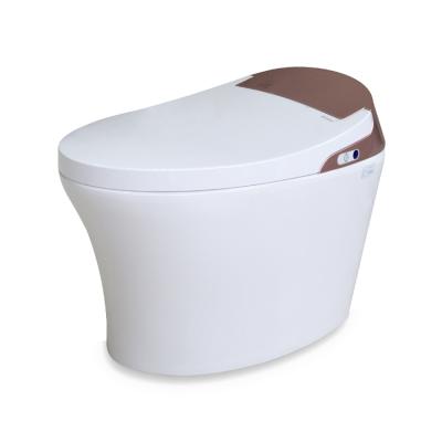 China Luxury One Piece Toilet Seat Self-cleaning Intelligent Bathroom Automatic Commode WC Ceramic Smart Toilet for sale