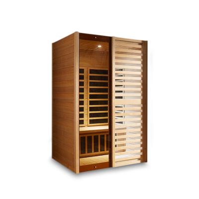 China Computer Control Panel Personal Dry Edge-Fir Heat Sauna Indoor Infrared Therapy for sale