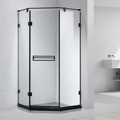 China Modern Shower Enclosure Manufacturers Produce Black Shower Door Bath Shower Screens for sale