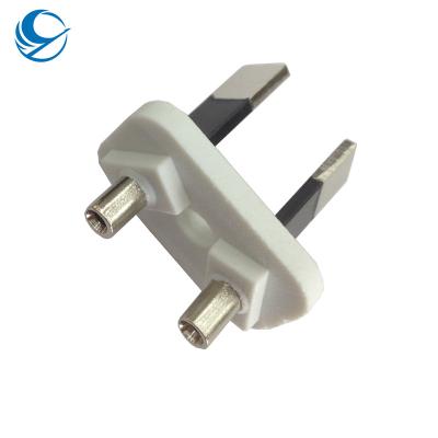 China Plug 2 Pin 10A 250V SAA Electrical Insert Two Australian Standard Flat Plug Socket Industrial Electrical Plug for sale