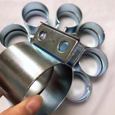 China Pipe Connection SS304 Stainless Preformed Steel Lap Joint Exhaust Band Clamp Repair Flange for sale