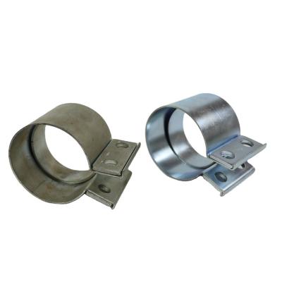 China Pipe Connection SS304 Stainless Preformed Steel Lap Joint Exhaust Band Clamp Repair Flange for sale