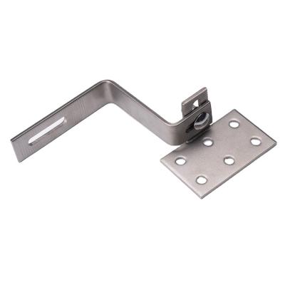 China Industry Customized Stainless Steel Solar Tile Roof Hook For Solar Panel PV Mounting Structure for sale