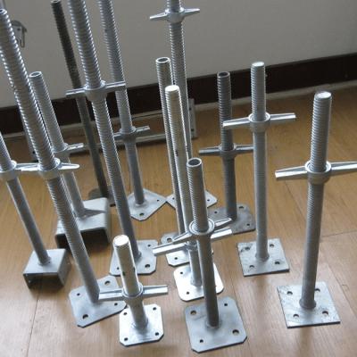 China Modern U Head Hollow Jack Base And Jack Solid Scaffolding Steel Screw Base For Construction for sale