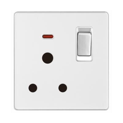 China Commercial Suitable Good Quality Switch Socket Wall Light Switch Home Porcelain Wall Socket Modern Price Switch for sale