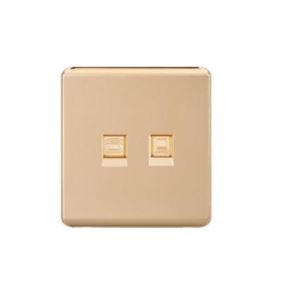 China Commercial Promotional Good Quality Type C Wall Outlet Wall Power Push Button Switch Electrical Outlet for sale