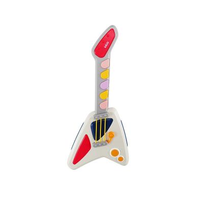 China Hohujoy 2022 Multifunctional Battery Operated Music Toy Baby Guitar Musical Toys Battery Operated for Kids with Light and Sound for sale