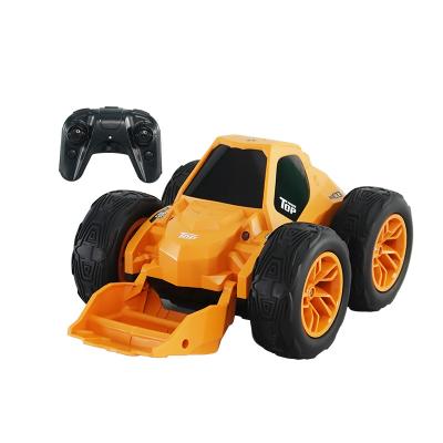 China RC Model Hohujoy Cool 360 Rotate And Roll Radio Control Toy Stunt Excavator Truck Car For Kids for sale