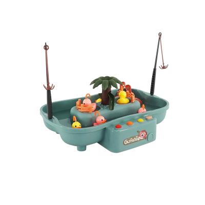 China Hohujoy Wholesale Plastic Tabletop Educational Fishing Toy Fishing Game Machine Set Fishing Toys Rod For Toddler Kids for sale