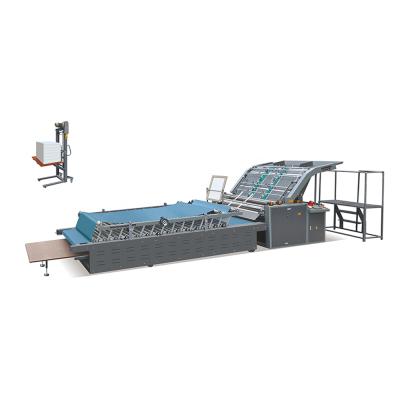 China YB-1100B/1300B semi-automatic flute corrugated cardboard laminating machine laminating and pringting price for sale