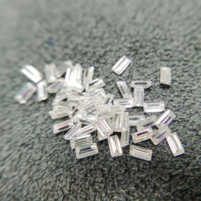 China Fire Provence jewelry E-F color size baguette moissanite good quality customized color set or special diamond for sale