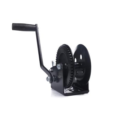 China BOAT Approved 1600lbs Hand Winch Trailer Winch Crank Strap Winch for sale