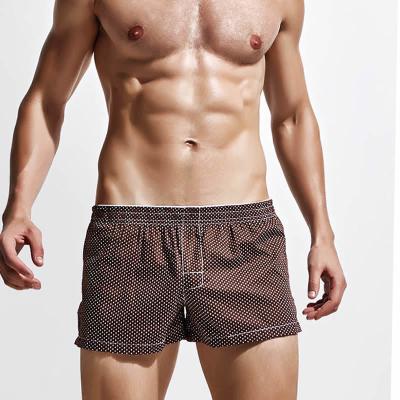 China Solid color men's pants twill pants anti-static home shorts employed men's underwear men's tight sexy shorts for sale