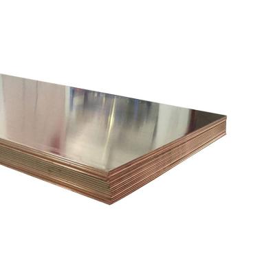 China Air Condition or Refrigerator Wholesale C10200 C10300 C11000 C12000 T1 T3 Plates 99.99% Pure Copper Brass Sheet for sale