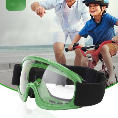 China Oversize Hinge Children's Spring Glass Motorcycle Wind Mirror Riding Outdoor Sports Roll Up Sand Mask Helmet Goggles Price for sale