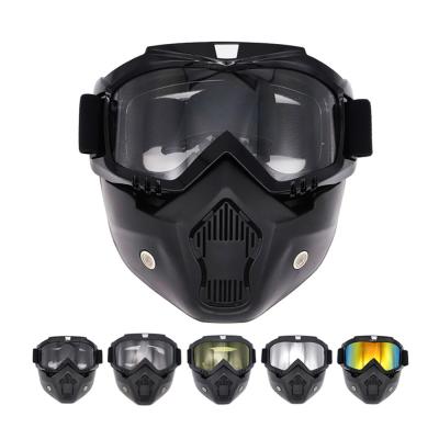 China Motorcycle Goggles Retro Goggles Motorcycle Goggles Retro Hinge Spring Windproof Outdoor Riding Oversized Helmet Adult Off-Road Anti-Fog Goggles for sale