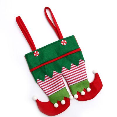 China 2021 Indoor Christmas Decoration Designs Elf Candy Gift Bag Kids Holiday Christmas Gift Storage Bag New for sale