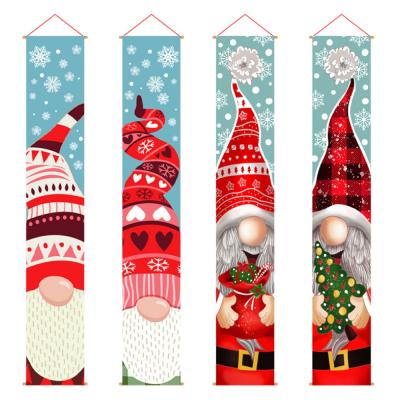 China Oxford Cloth 600D Factory Direct Sales Christmas Decoration Gift Unique Forester Door Curtain for sale