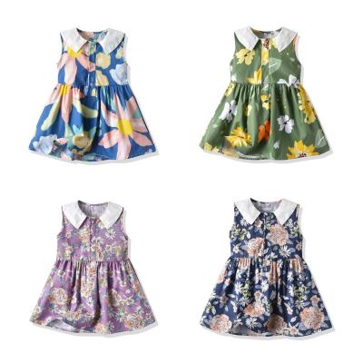 China Washable Bridesmaid Dresses 2021 Summer Kids Clothes Girls Dresses Floral Princess Party Dress Kids Clothes For Girls Clothes for sale