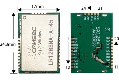 中国 Iot Rfの無線出力Loraの送信機モジュールCansec Lr1278na-G Sx1278 販売のため