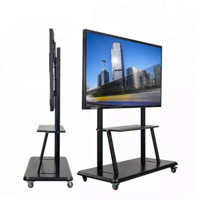 China Customizable Interactive Whiteboard Interactive Flat Panel Whiteboard Touch Screen Mobile TV Stand for 65inches Interactive Flat Panel for sale