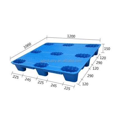 China Durable stackable nestable durable blown molded blow mold pallet HDPE PP plastic pallet for sale