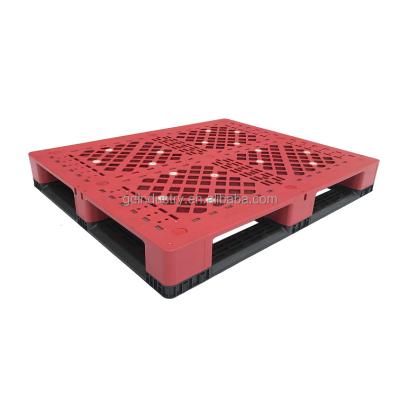 China Durable steel reinforced HDPE PP plastic pallet euro pallet with steel reinforcement injection mold molded pallet for sale