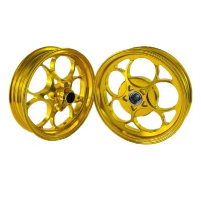 China Forge Aluminum Alloy CNC TWH DIO Motorcycle 10 Inch Wheel Rims for sale