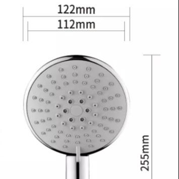 China High Quality Outdoor Large 5 No-Drill Spray Modes Items Sanitary Ware Rainfall Hand Shower Head for sale