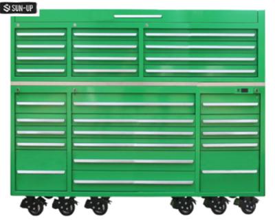 China Wholesale Warehouse Storage Garage Steel Plate Workshop Metal Cold Rolled Rolling Tool Cabinet With Top Chest Removable Tool Box for sale