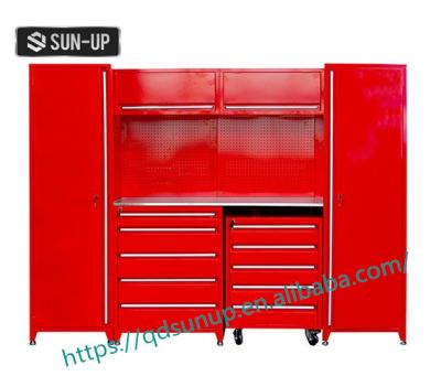 China Durable Heavy Duty Steel Storage Cabinet Tool Cabinet Workbench Garage Storage for sale