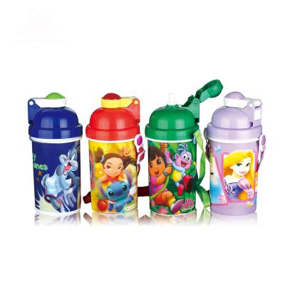 China Water Most Popular Wholesale Fancy Seal USA Manufacturers Refillable 3d Cartoon Color 500ml Plastic Bottle for sale