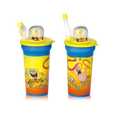 China Viable Heat Transfer Printing Kid Drinking Cup Cartoon Plastic Drinks Cup for sale