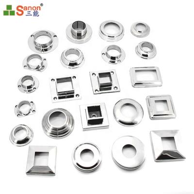 China Beautiful Outlook Decoration 304 Stainless Steel Plate Covers Flange Suitable For Tube Fitting for sale