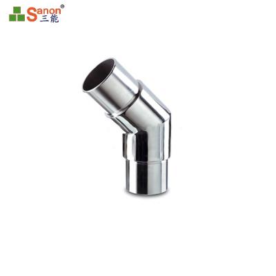 China Decoration factory price 304 stainless steel 316L handrail connector adjustable elbow for sale