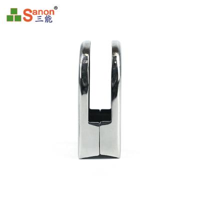 China Modern High Quality SS304 Stainless Steel Flange Glasses Clip On For Glass Post Fitting for sale