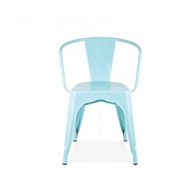 China Slipcovered Tolixs Stackable Metal Armchair Iron Armchair Tolixs Cafe Chairs for sale