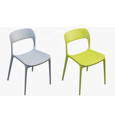 China Stackable Chair Ergonomic Plastic Backrest Stackable Plastic Chair Stacking PP Plastic Chair for sale