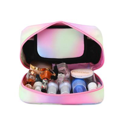 China Fashion Mini Pink Women Travel Zipper Storage Custom Organizer Cosmetics Makeup Bag for sale